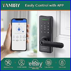 Smart Door Lock Yamiry Smart Door Handle Biometric Fingerprint Door Lock Keyl