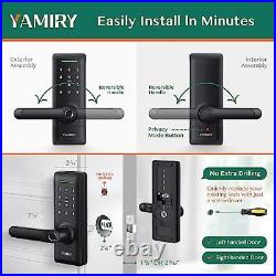 Smart Door Lock Yamiry Smart Door Handle Biometric Fingerprint Door Lock Keyl