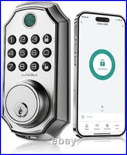 Smart Fingerprint Door Lock 5 in 1 Keyless Keypad Deadbolt Biometric App Control
