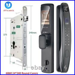 Smart Security Door Lock Biometric 3D Face Camera Monitor Password Key Control