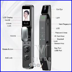 Smart door lock Biometric Fingerprint Face Recognition Keypad Password Digital