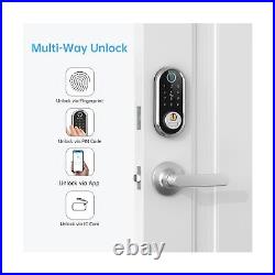 Smonet Pro Smart Fingerprint Front Door Lock Set Biometric, Touchscreen, Bl