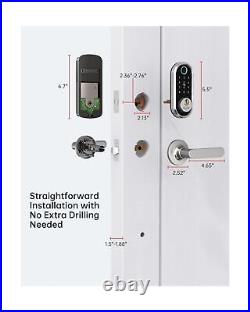 Smonet Pro Smart Fingerprint Front Door Lock Set Biometric, Touchscreen, Bl