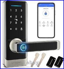 TMEZON Smart Door Lock, Fingerprint Door Lock with Keypad Keyless Entry Door Loc