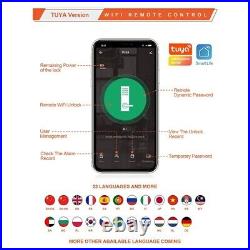 TUYA Wifi Electronic Smart Door Lock Highend European Biometric Fingerprint Card