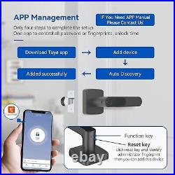 Tenon K1 Fingerprint Smart Door Lock with Handle, Biometric Fingerprint Deadbolt