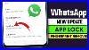 Whatsapp App Lock Update Whatsapp Fingerprint Lock Settings Unlock With Biometric