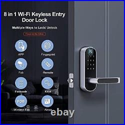 WiFi Smart Lock, Dermum Biometric Fingerprint Keyless Entry Door Locks