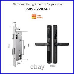 WiFi Waterproof Smart Door Lock Aluminum Biometric Lock Fingerprint Door Handle