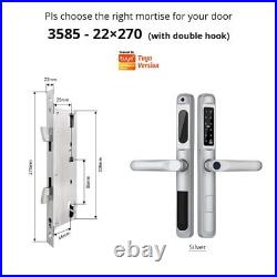 WiFi Waterproof Smart Door Lock Aluminum Biometric Lock Fingerprint Door Handle