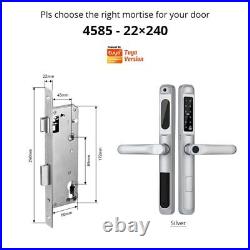 WiFi Waterproof Smart Door Lock Aluminum Biometric Lock Fingerprint Door Handle