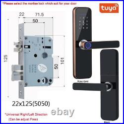 Wifi Smart Door Lock With Biometric Fingerprint /Smart Card /Password/Key Unlock